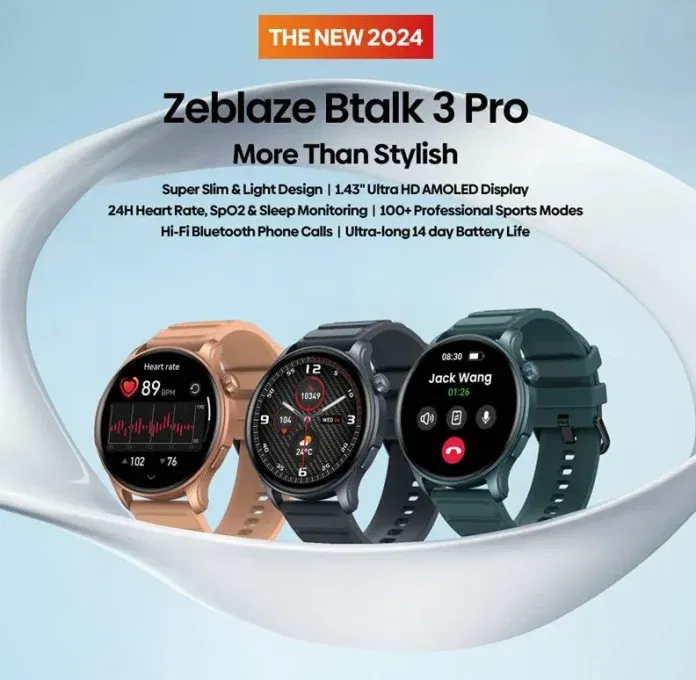 Zeblaze Btalk 3 Pro: Φανταστικό ρολόι με οθόνη AMOLED στα 18.4€