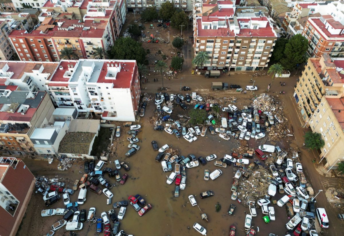 Φωτογραφία από τις πρόσφατες πλημμύρες στην Ισπανία. 