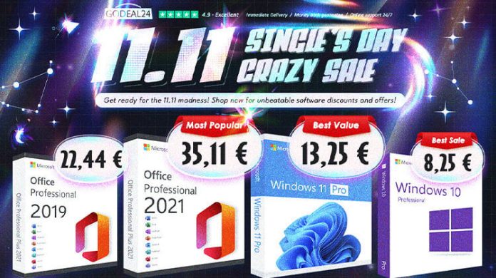 Singles' Day Savings: Μόνιμη άδεια Office 2021 Pro μόνο 35.11€. Windows 11 Pro σε σπέσιαλ τιμή - Advertorial