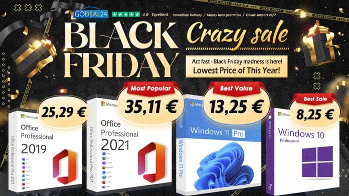 Προσφορές Black Friday από τη Godeal24: Εξοικονομήστε με το Office Professional στα 11.11€ και Windows 11 Pro μόνο 13.25€ για περιορισμένο χρόνο! - Advertorial