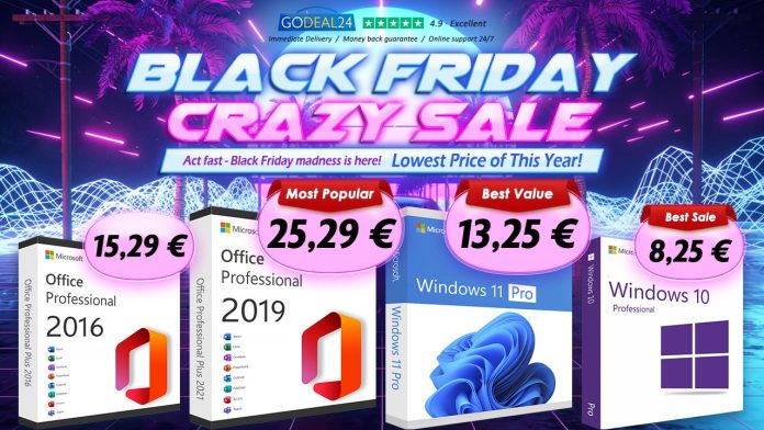 Μείωση τιμής στο Office Pro Key στο Black Friday της Microsoft: 15.29€