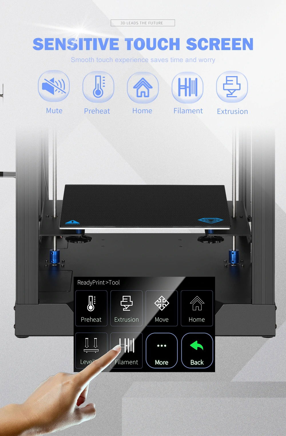 TWOTREES SP-5 Core XY 3D Printer: Μέγεθος Εκτύπωσης 30x30x33cm, Offline Printing στα 249.6€