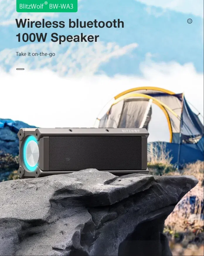 BlitzWolf BW-WA3: Φορητό Bluetooth ηχείο 100W - Εξαιρετικός ήχος με IPX5 Rating!