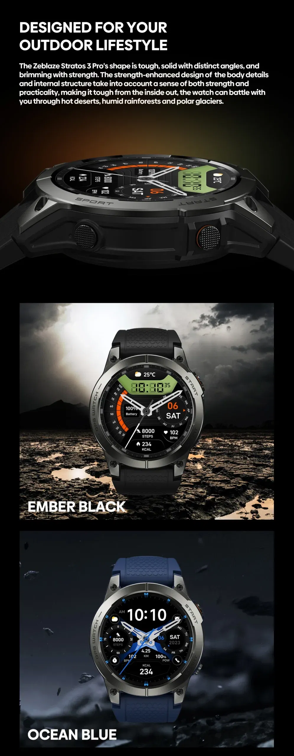 Κορυφαίο Smartwatch Zeblaze Stratos 3 Pro 

Στοιχεία που καλύπτονται: Ιστορικό χαμηλό, smartwatch, HD AMOLED οθόνη, ενσωματωμένο GPS, Bluetooth Call.