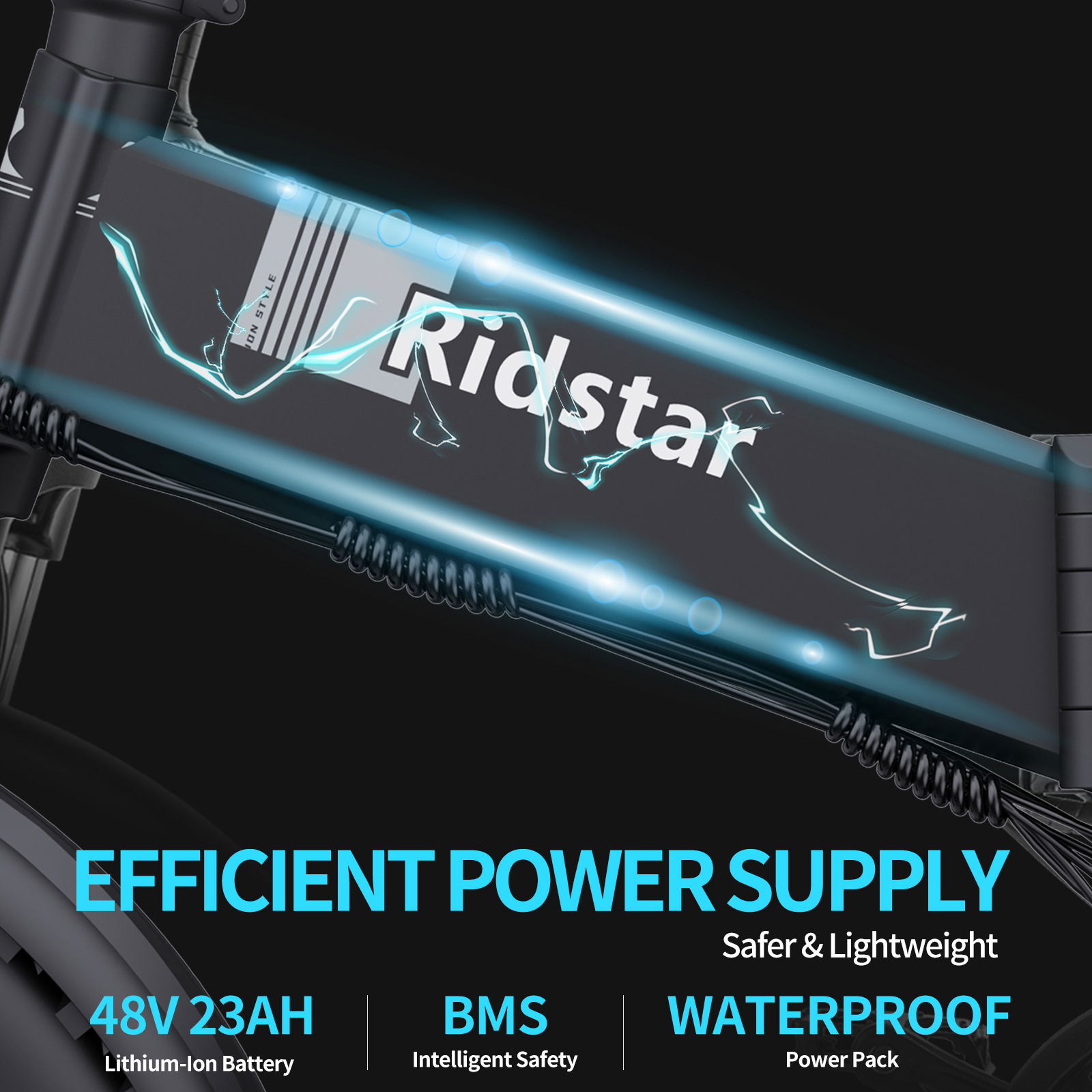 Ridstar H20 PRO: Διπλό μοτέρ 2000W, σχάρα και βαλιτσάκι Fatbike