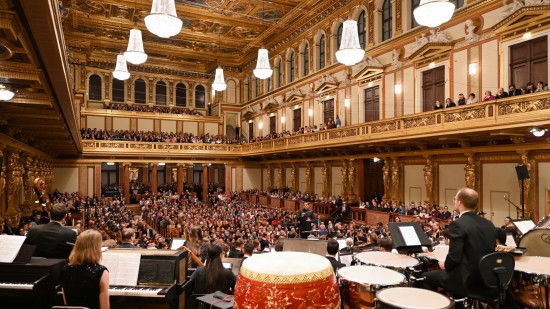 A view of the audience from the stage during the Impact4Music: Diversity in Harmony benefit concert.