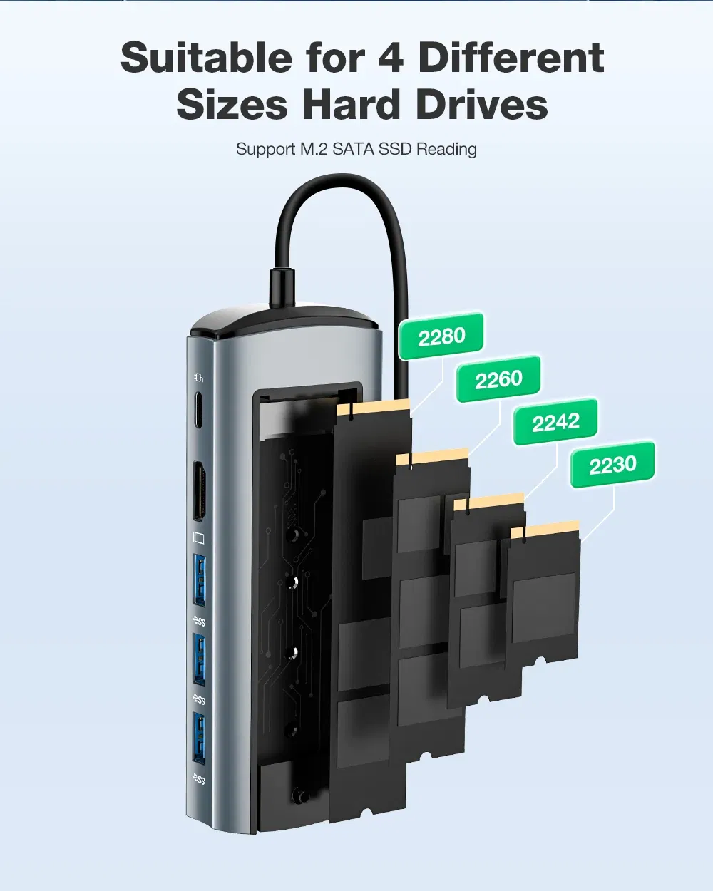 BlitzWolf BW-Neo TH13 6-in-1 Docking Station m2 case